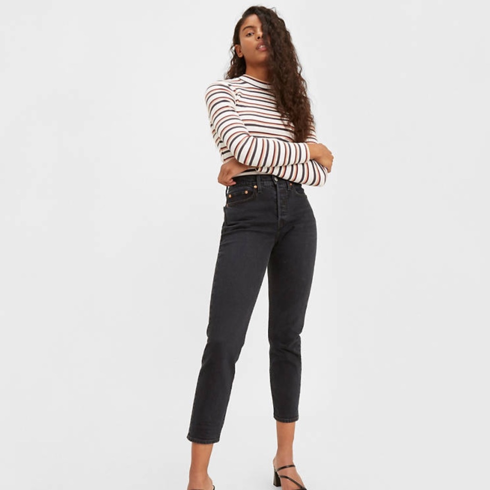 Levi's® Premium WEDGIE FIT ANKLE WOMEN'S JEANS, Size 24, Washed Black